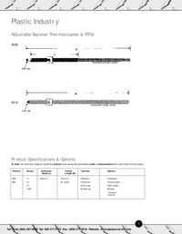 Thumbnail of document Data Sheet - A500/A510 Adjustable Bayonet Thermocouples & RTDs